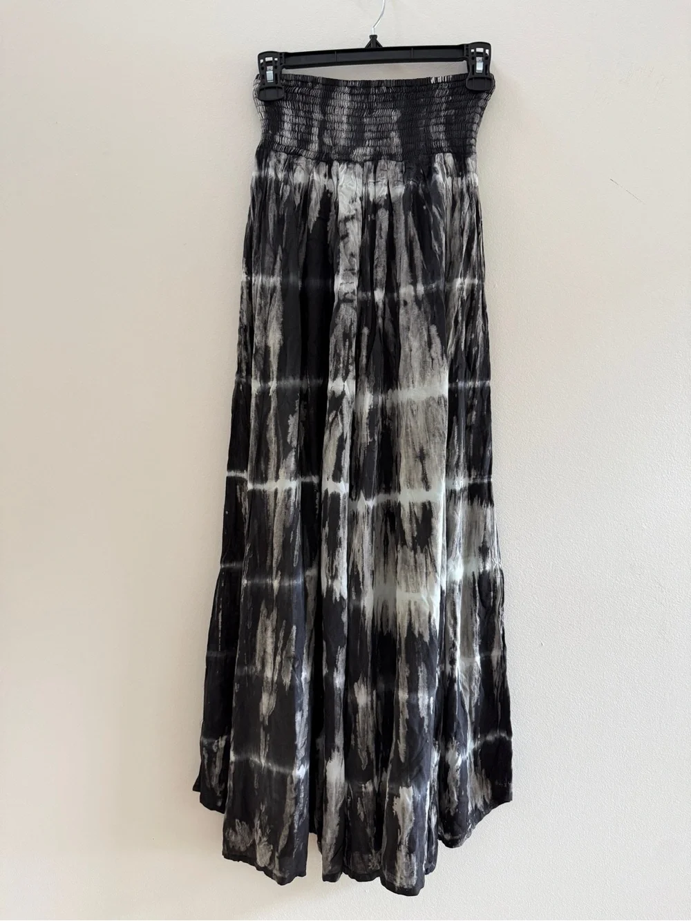 STYLEPARK1 Tie-Dye Tunic Top and Wide Leg Smocked Waist Pants One Size